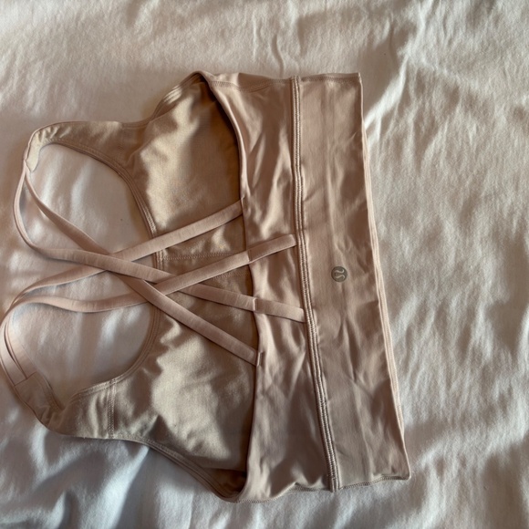 Lululemon Long Line Energy Bra in Blush Nude Size 8 - Picture 6 of 10